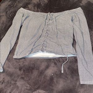 Aeropostale off the shoulder crop top